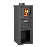 Houtkachel - Pro-Termo Lava Basic Glass - 6 kW - grijs