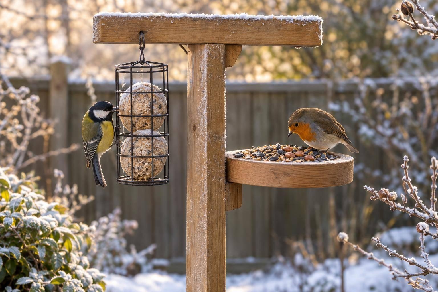 Wintervoer voor vogels: vetbollen vs zaden