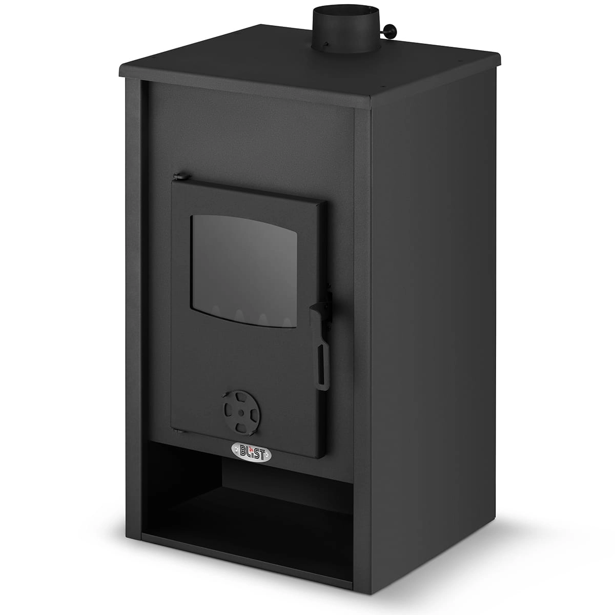 CV houtkachel met watermantel - 19,4kW - antraciet