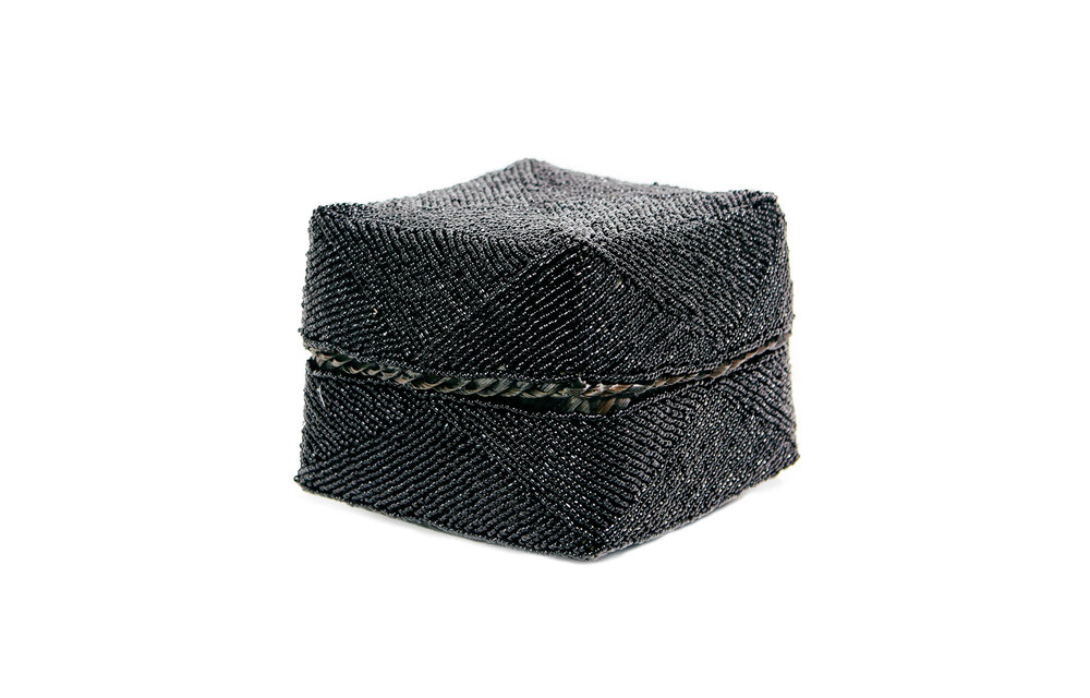 The Beaded Basket - Black - L