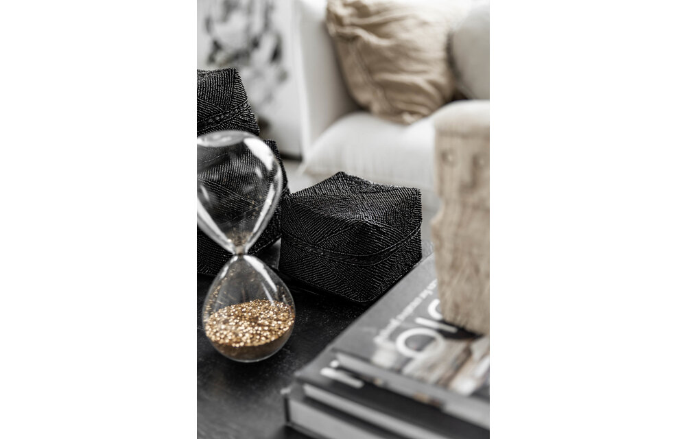 The Beaded Basket - Black - M