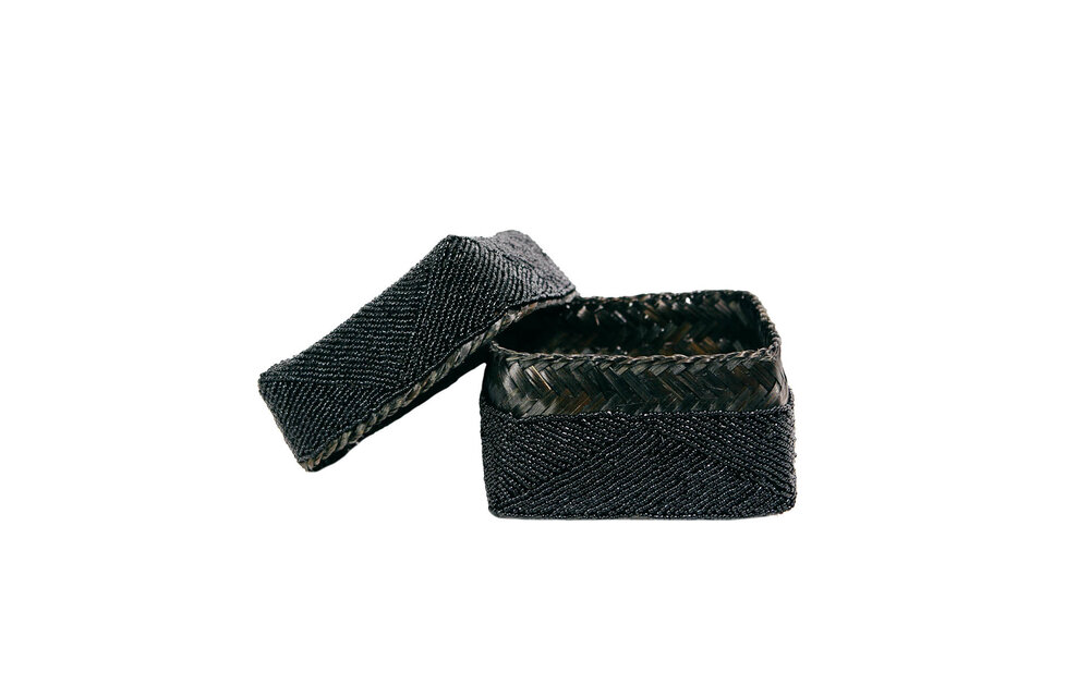 The Beaded Basket - Black - S