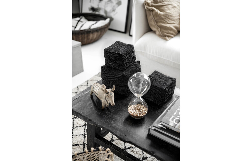 The Beaded Basket - Black - S