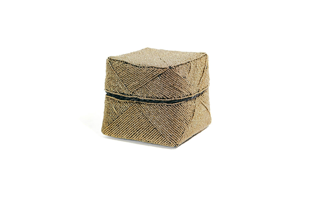 The Beaded Basket - Gold - M
