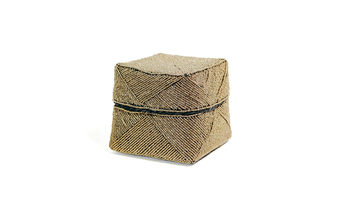 The Beaded Basket - Gold - M