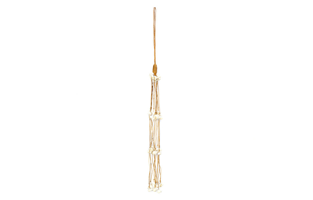 The Door Shell Tassel Long - White