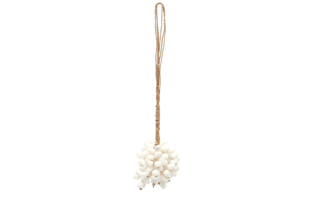 The Door Shell Tassel Short - White