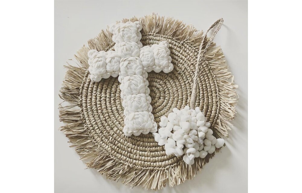 The Door Shell Tassel Short - White