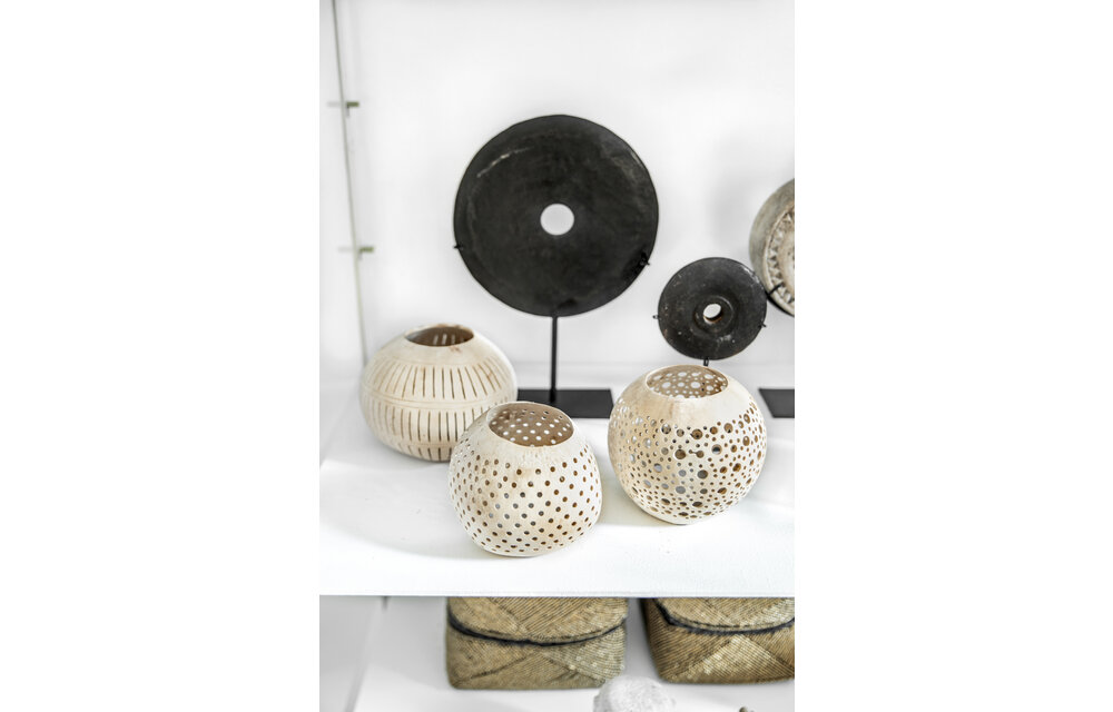 The Black River Stone on Stand - M