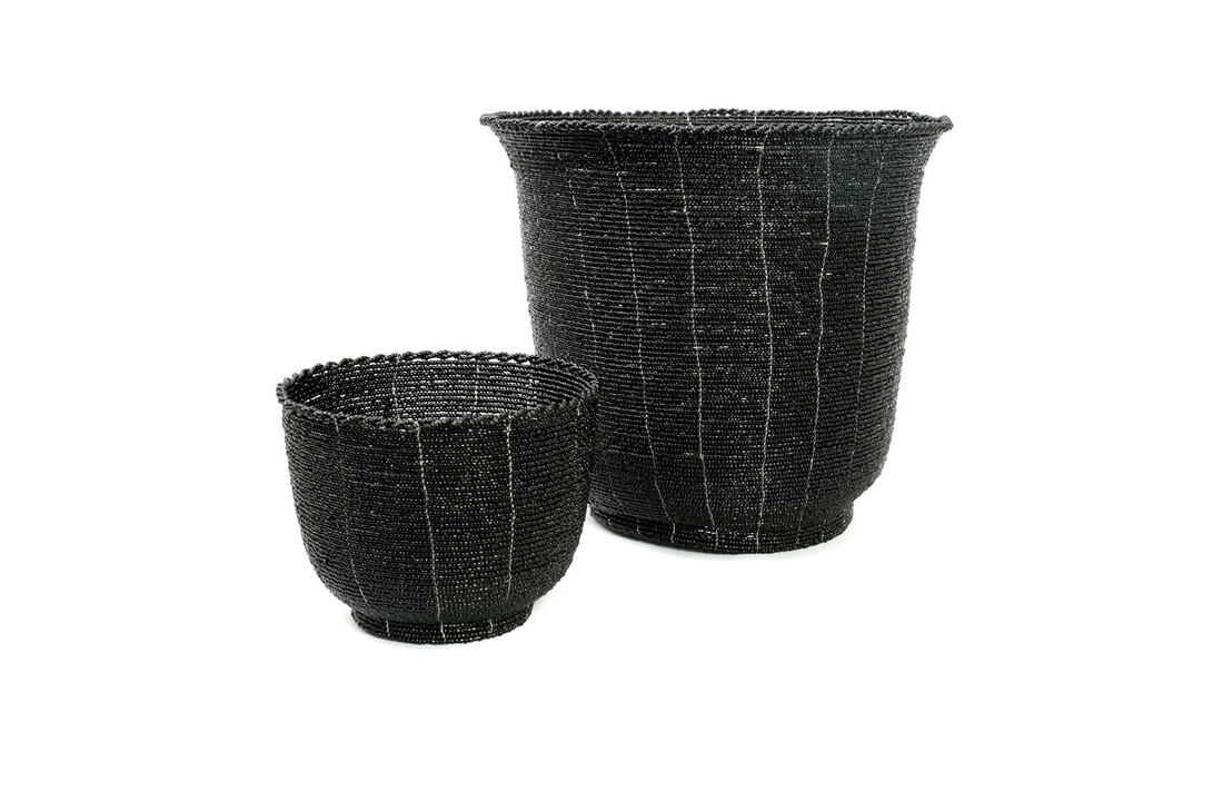 The Beaded Bowl High - Black - L