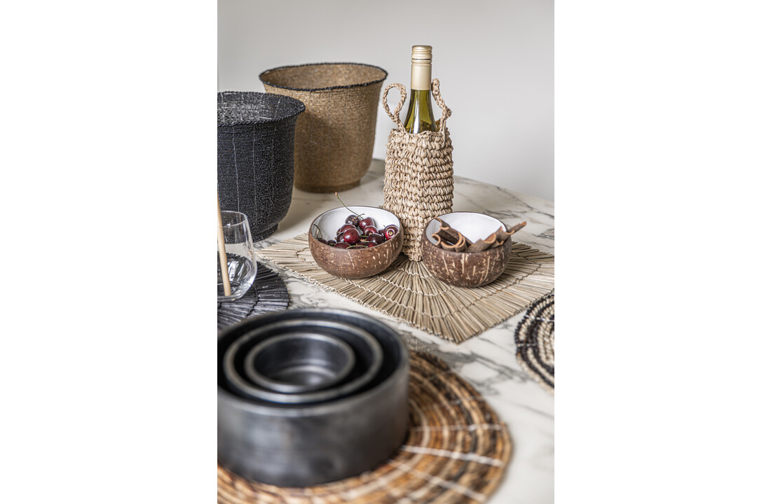 The Beaded Bowl High - Black - L