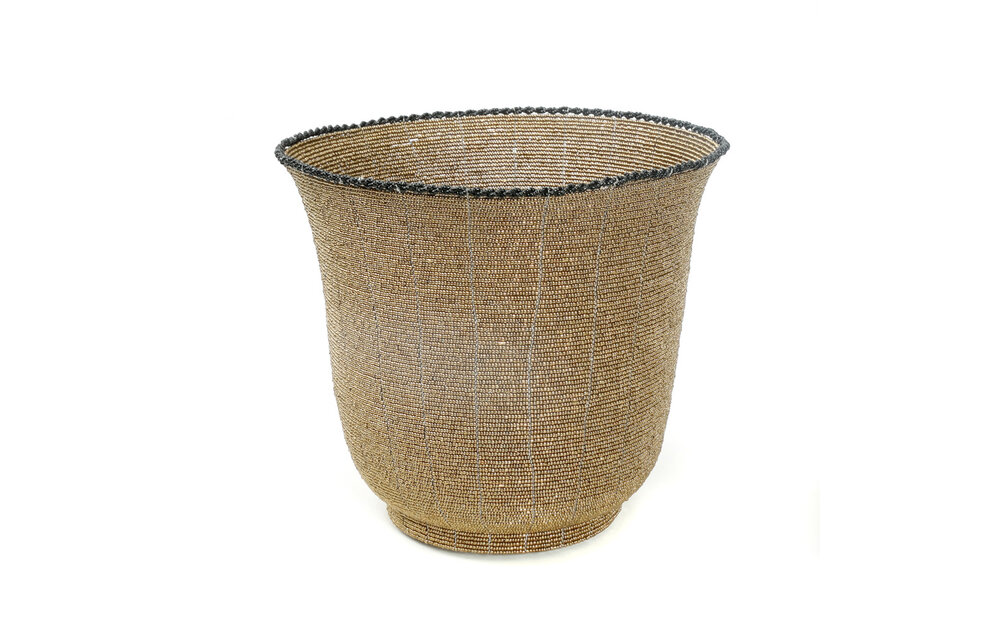 The Beaded Bowl High - Gold - L