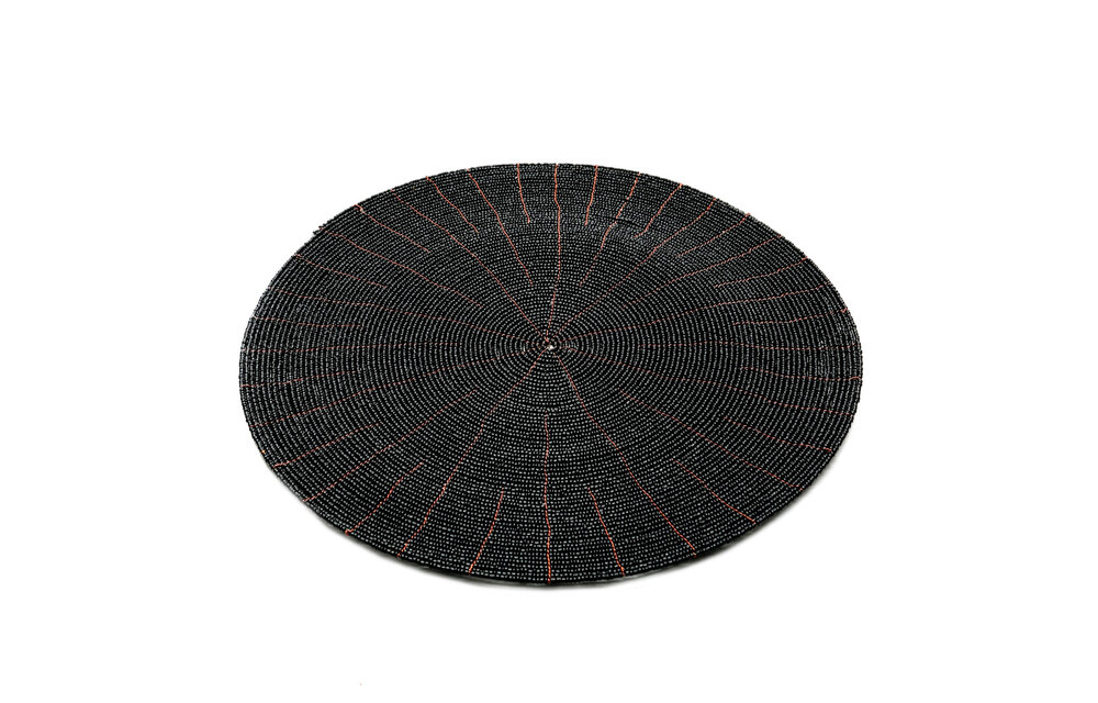 The Beaded Placemat - Black