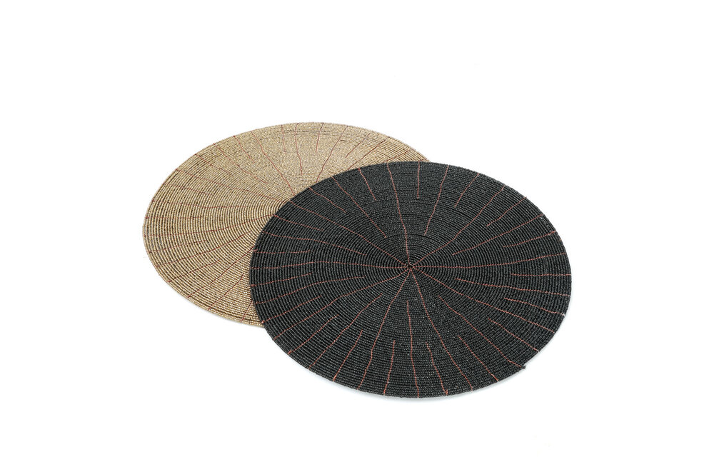The Beaded Placemat - Black