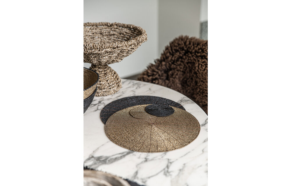 The Beaded Placemat - Black