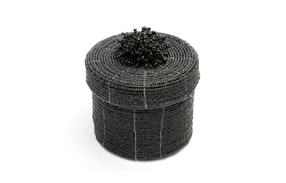 The Beaded Gift Box - Black