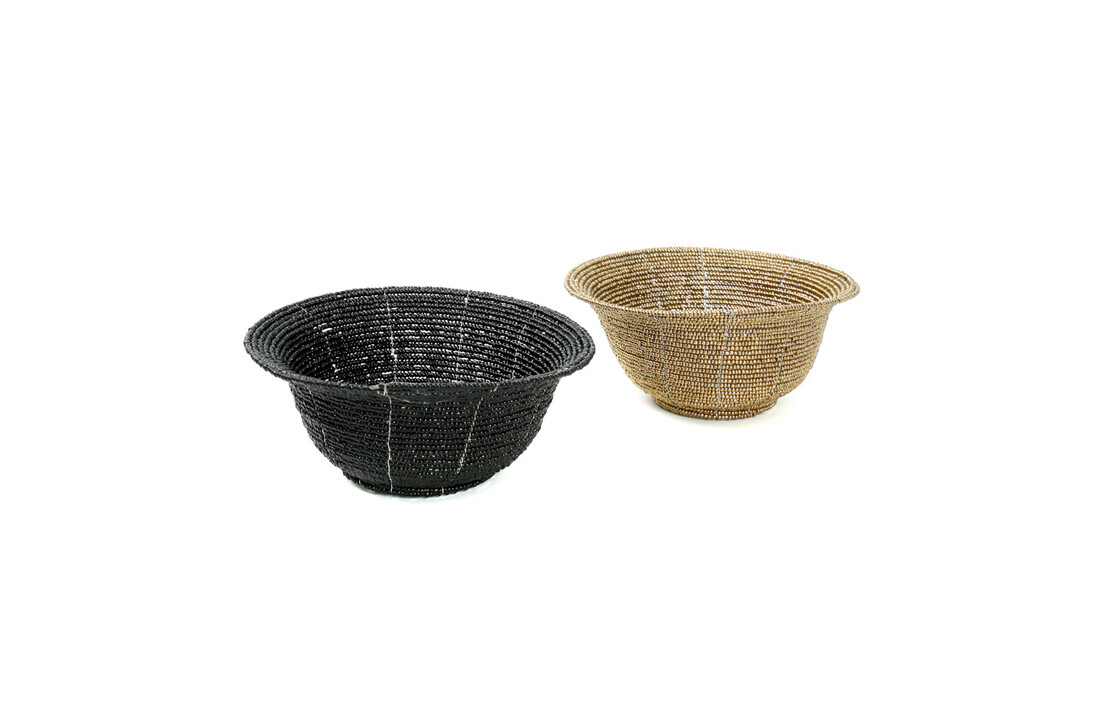 The Beaded Bowl Low - Gold - S