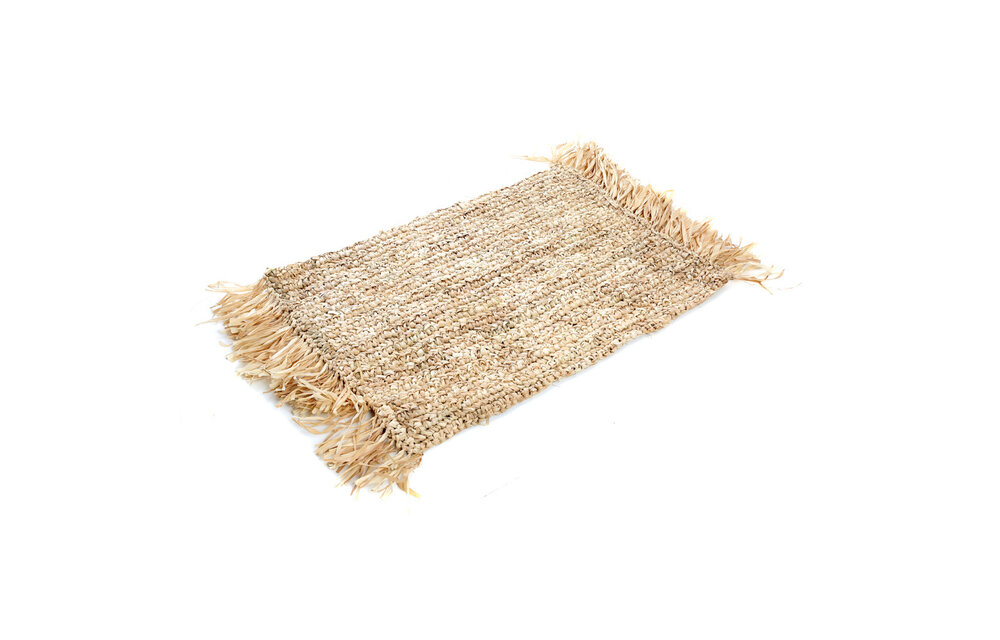 The Fringe Raffia Placemat Rectangular - Natural