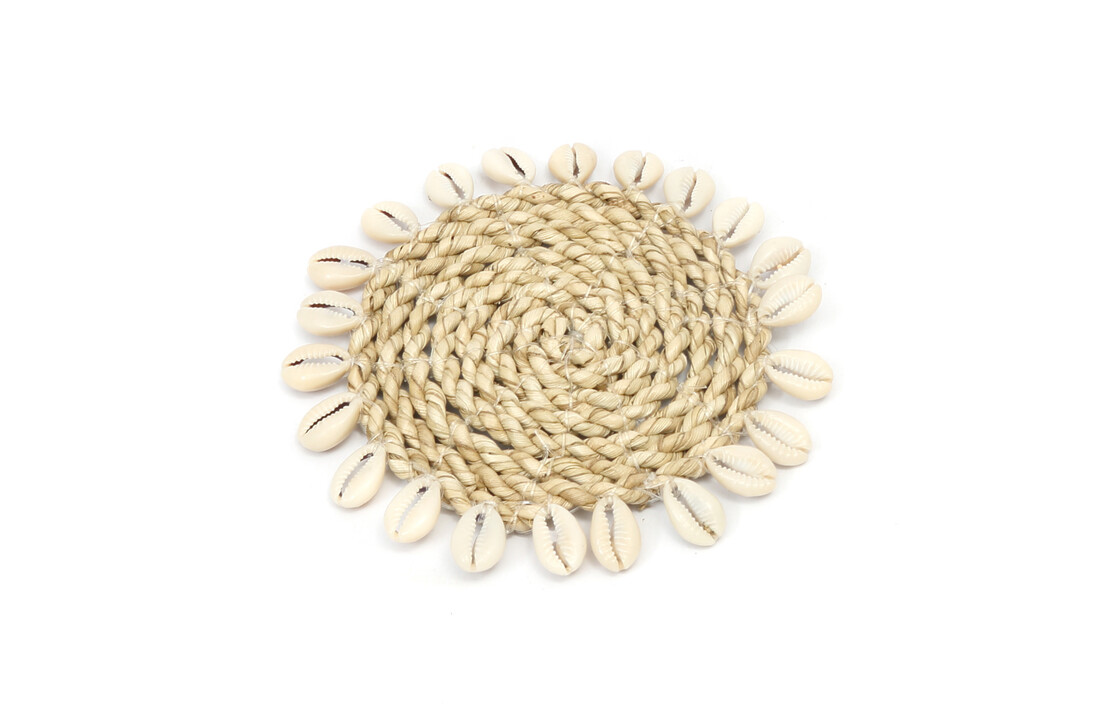 The Seagrass Shell Coaster - Natural