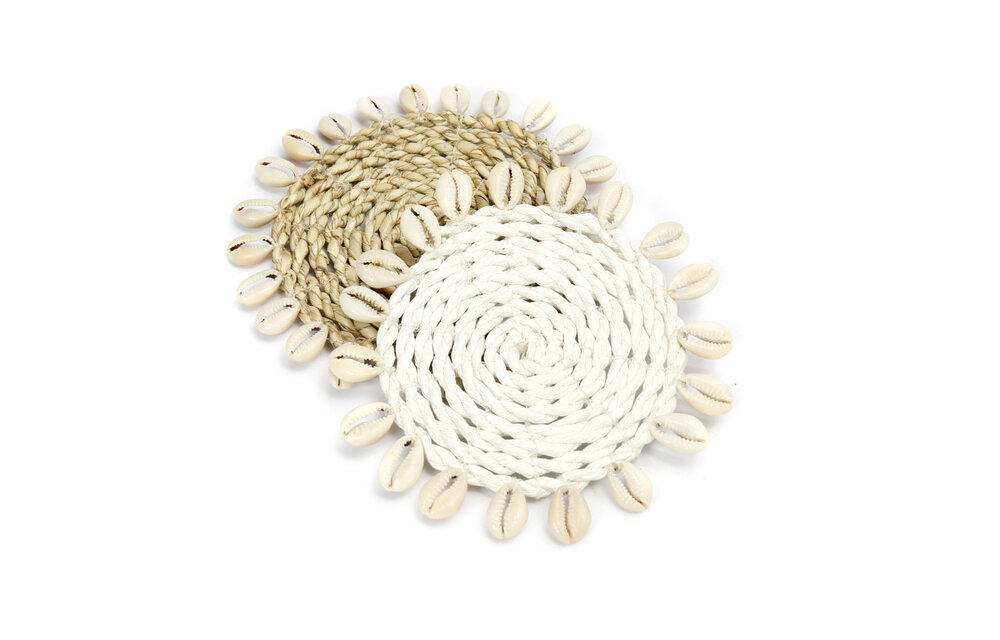 The Seagrass Shell Coaster - Natural