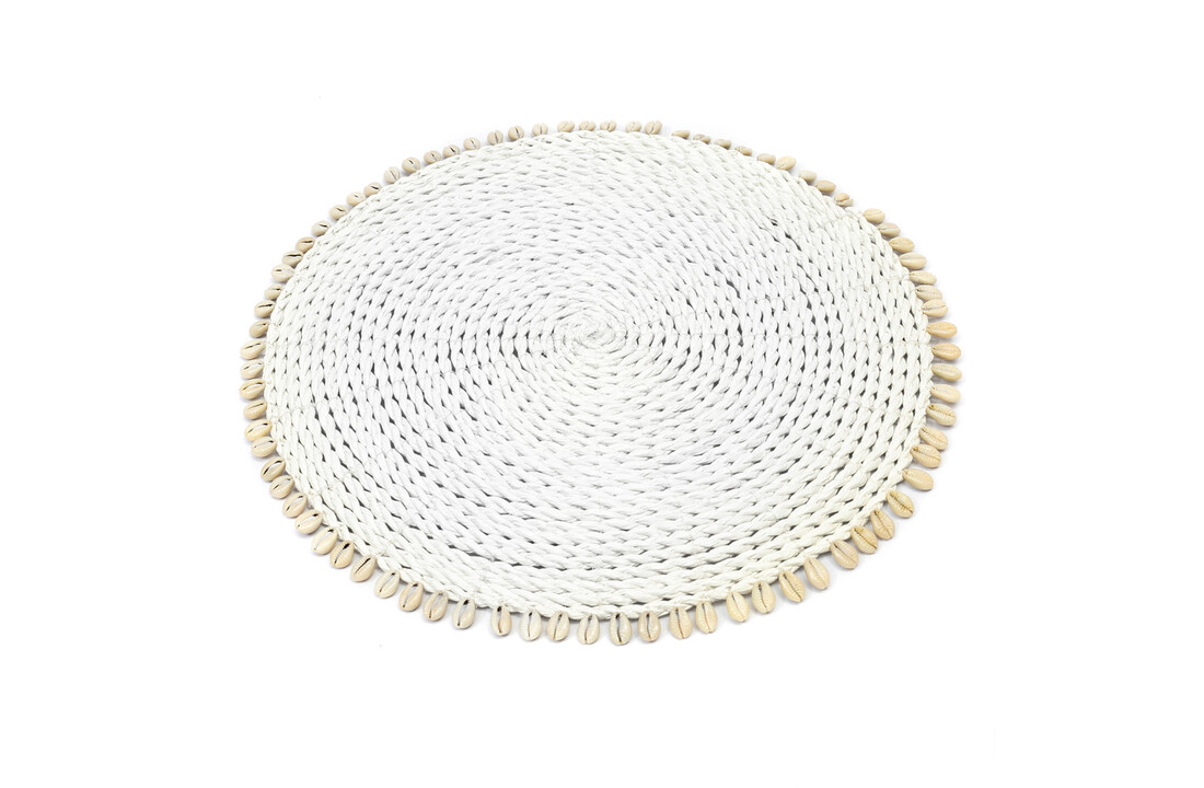 The Seagrass Shell Placemat - White