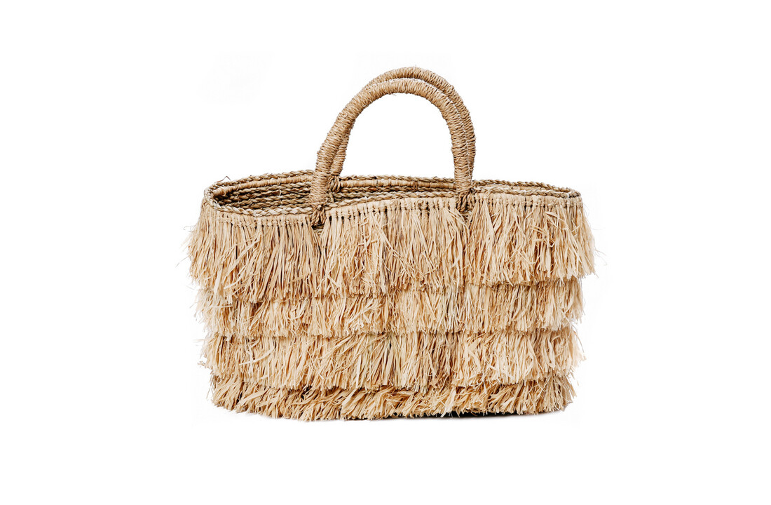 The Raffia Bahamas Basket - Natural