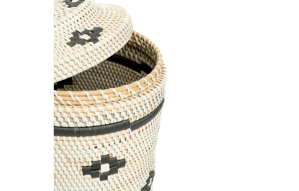 The Crispy Rice Basket - White Black - L