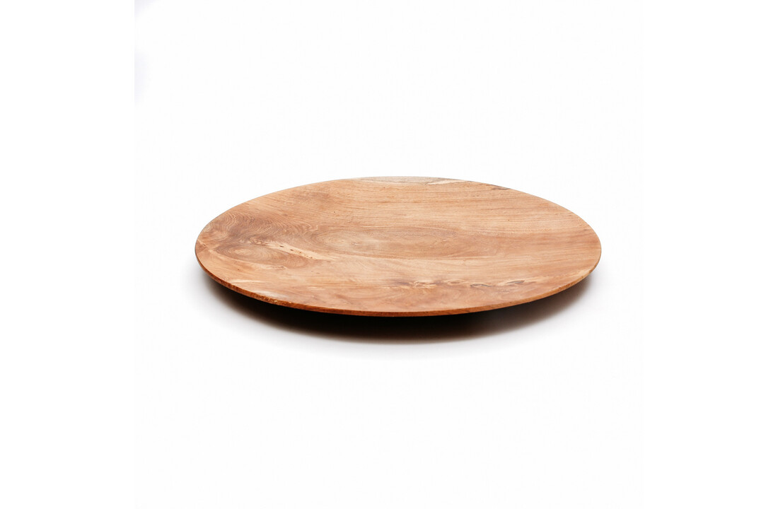 The Teak Root Round Plate - M