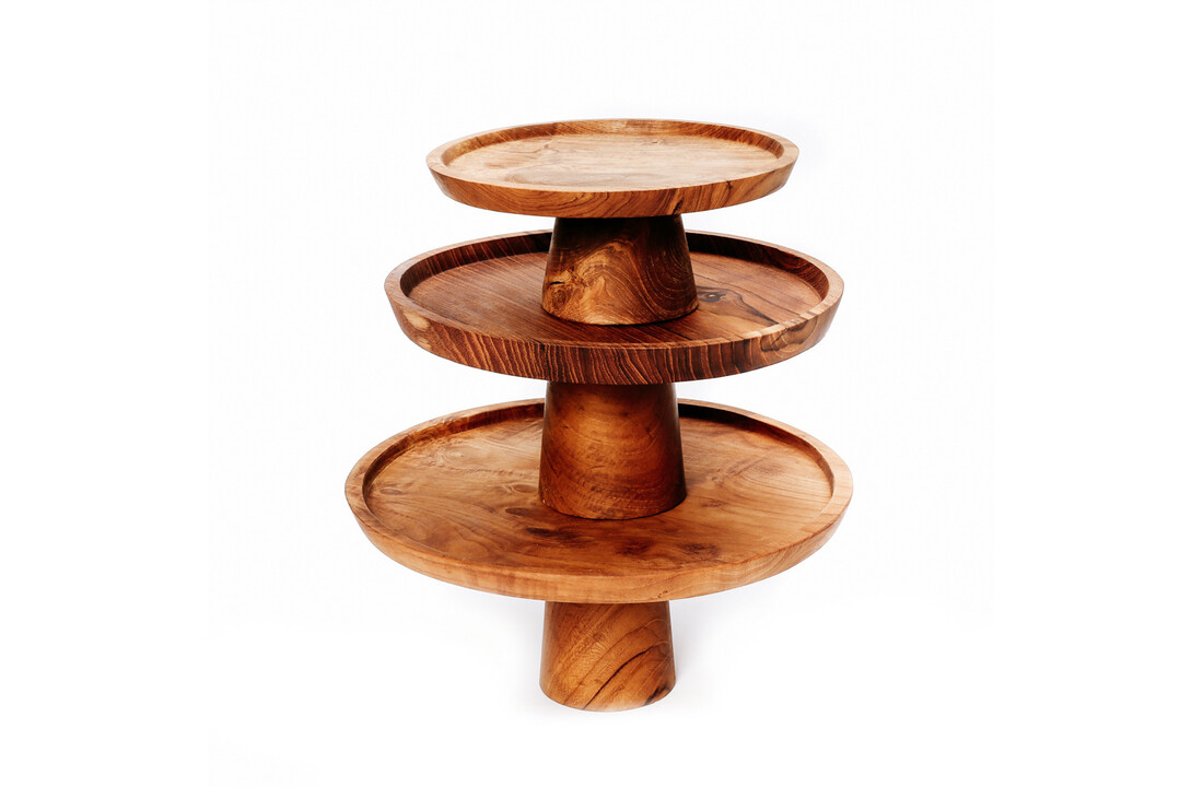 The Teak Root Cake Dish - S