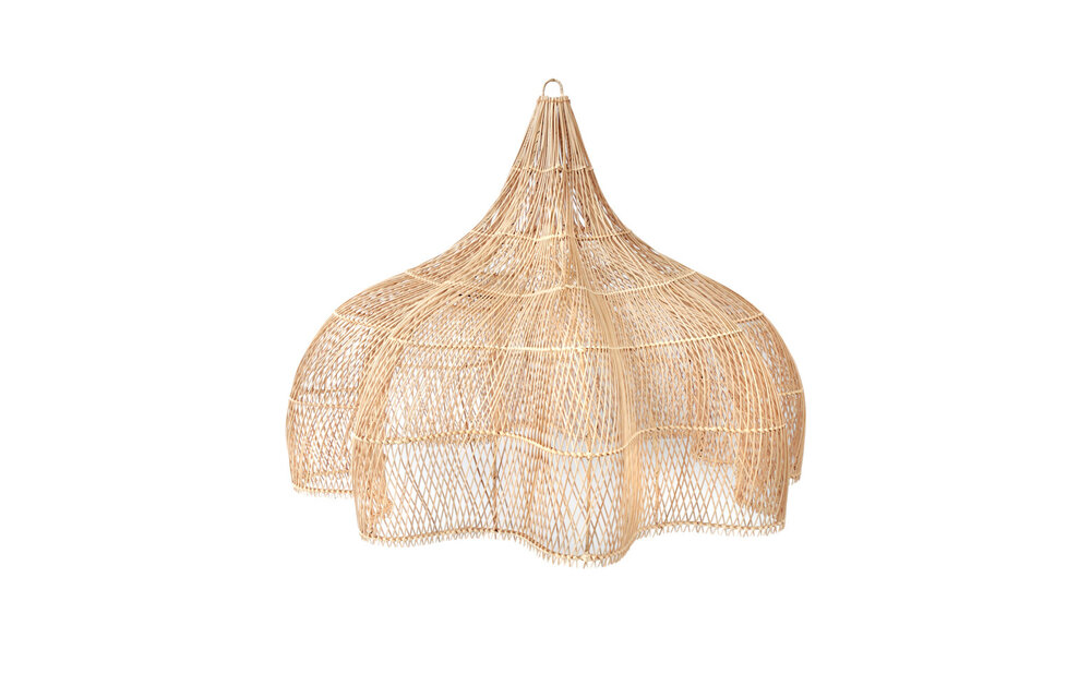 The Rattan Whipped Pendant - Natural - XL