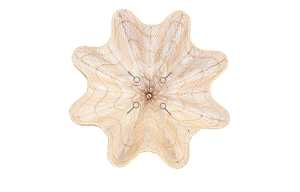 The Rattan Whipped Pendant - Natural - XL