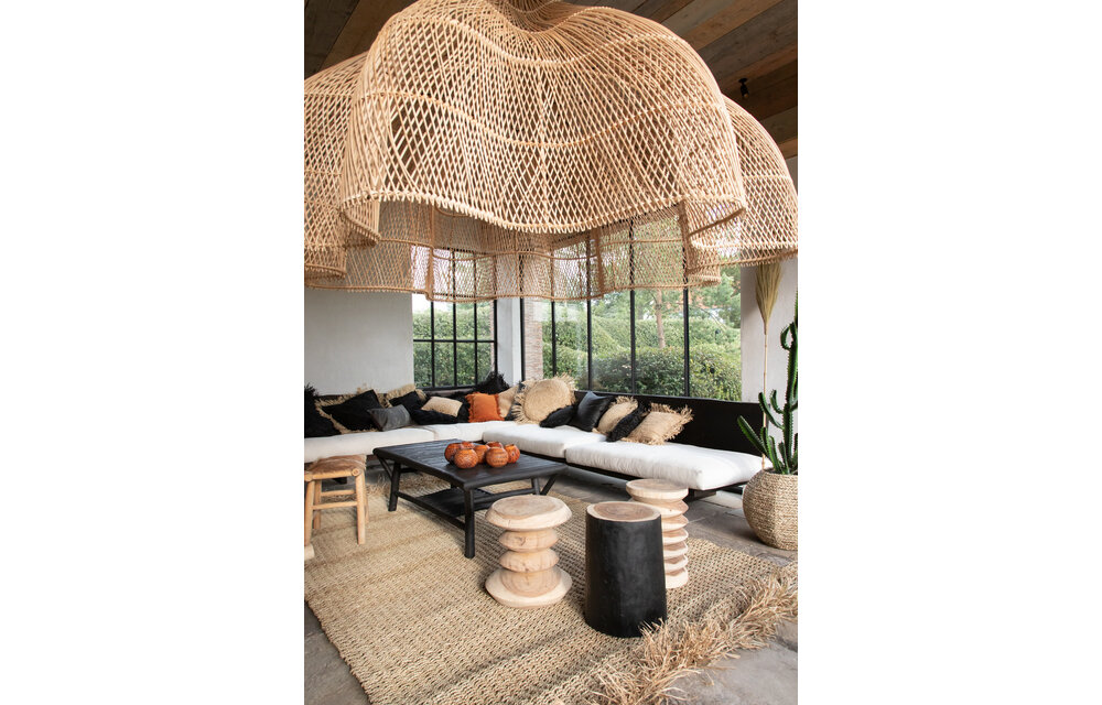 The Rattan Whipped Pendant - Natural - XXL