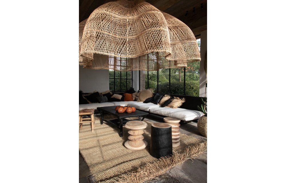The Rattan Whipped Pendant - Natural - XXL