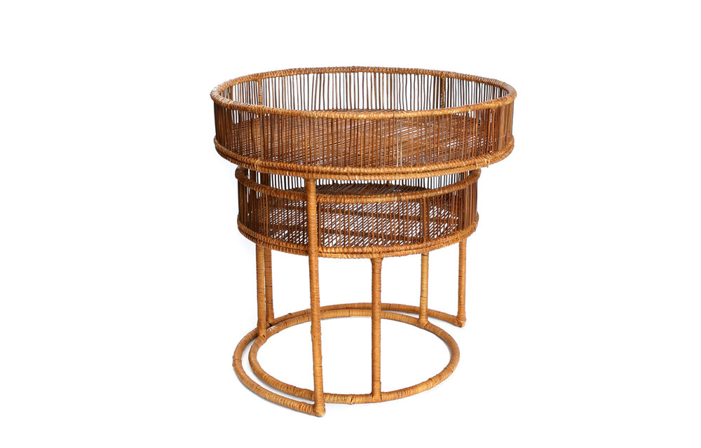 The Lombok Lodge Side Tables - Round - Natural - SET2
