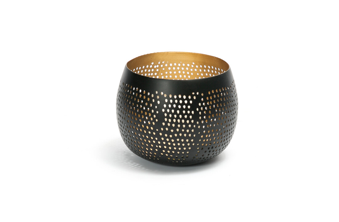The Pierced Ball - Black Gold - S