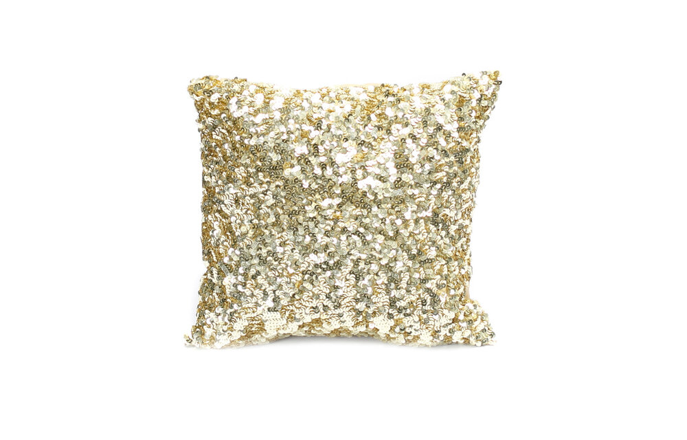 The Glitter Cushion - Gold