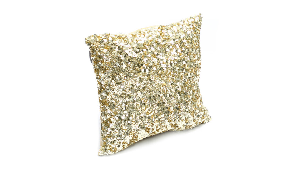The Glitter Cushion - Gold