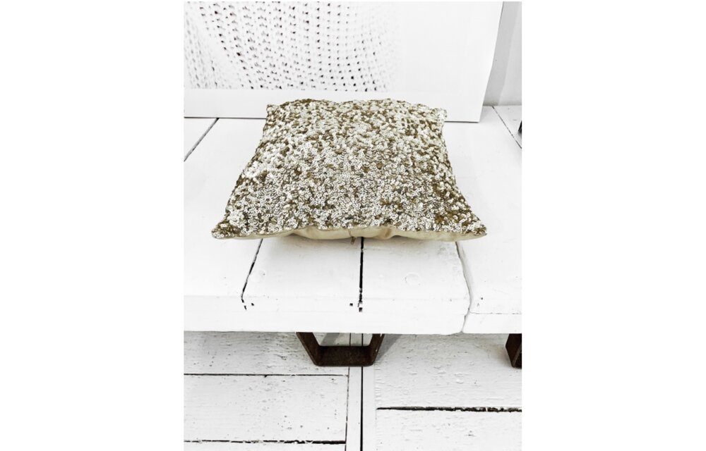 The Glitter Cushion - Gold