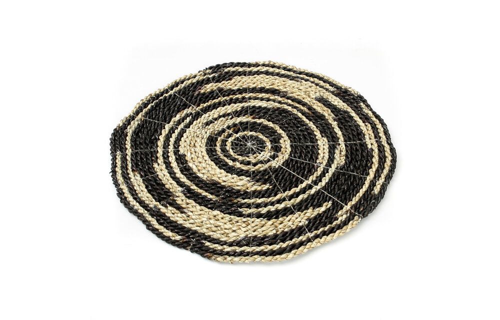 The Seagrass Placemat - Natural Black