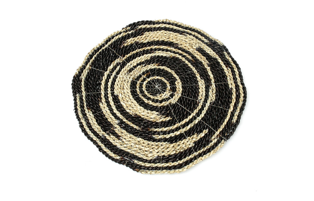 The Seagrass Placemat - Natural Black