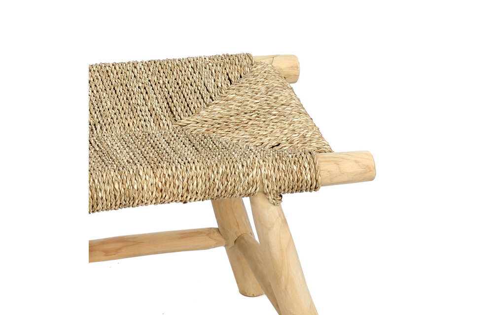 The Porto Seagrass Stool - Natural - M