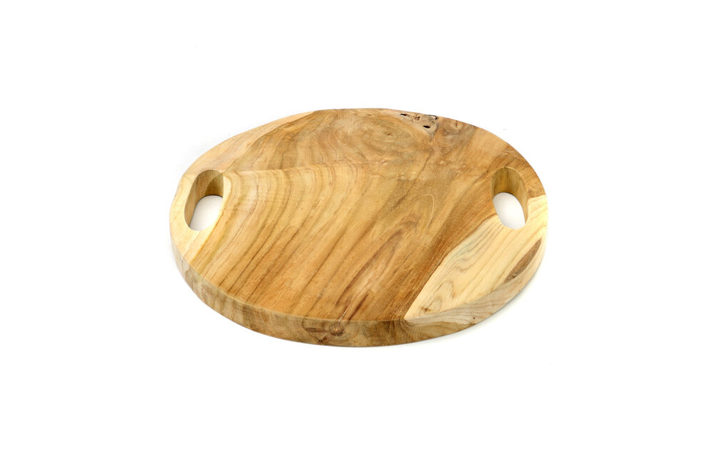 The Teak Root Tray - Natural - M