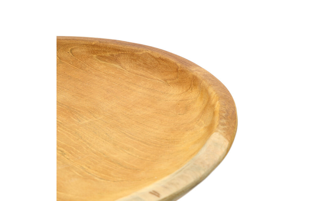 The Rain Tree Side Table - Natural Black