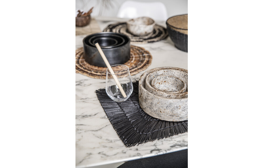 The Burned Cylinder Dish - Black - SET3