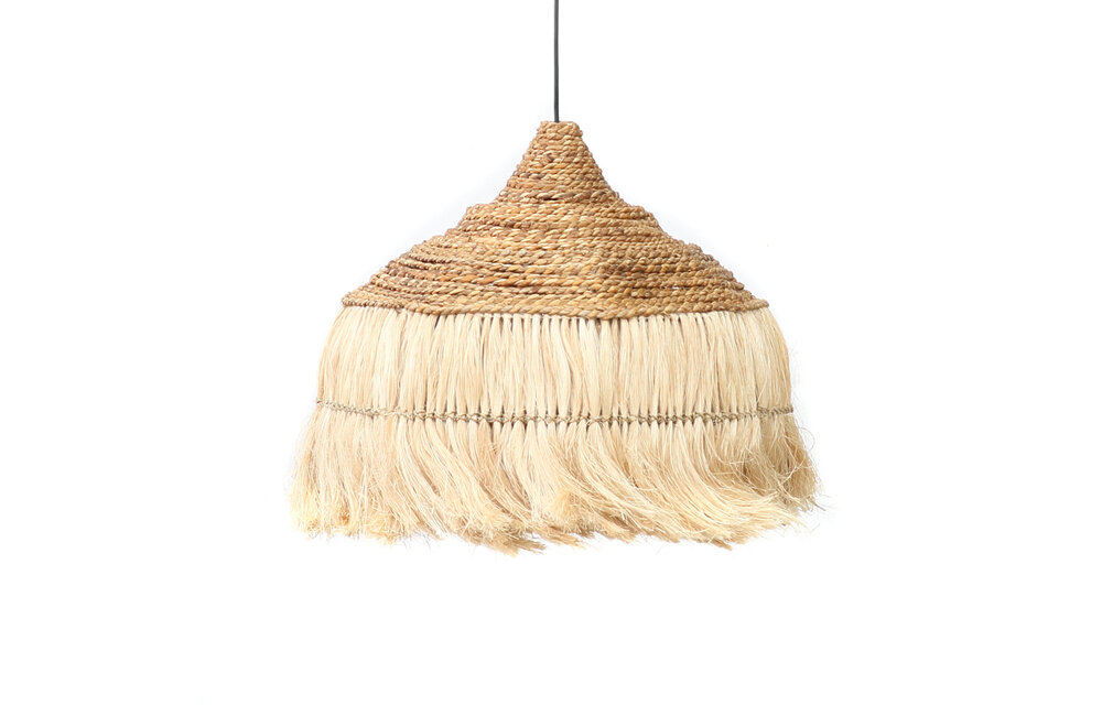 The Abaca Hoola Pendant Lamp - Natural - L