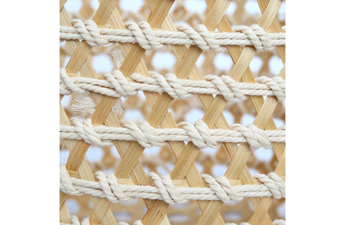 The Bamboo Macrame Baskets - Natural White - Small