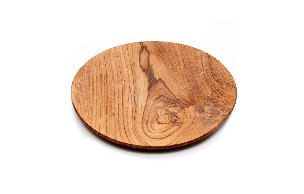 The Teak Root Round Plate - L