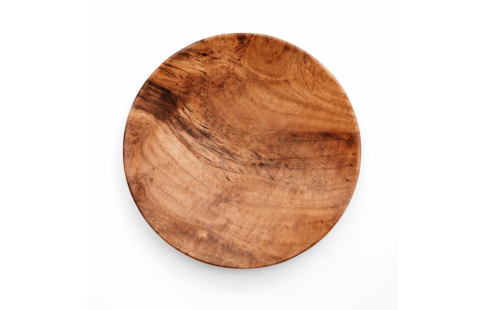 The Teak Root Round Plate - L