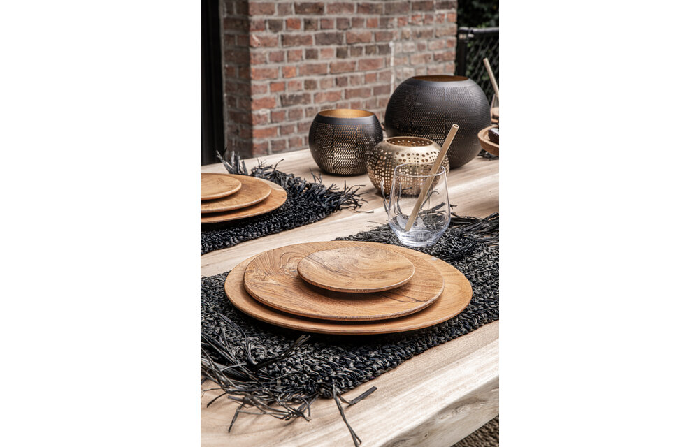 The Teak Root Round Plate - L
