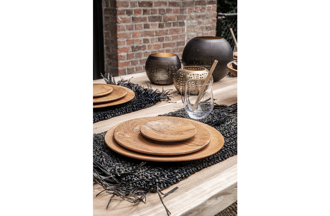The Teak Root Round Plate - L